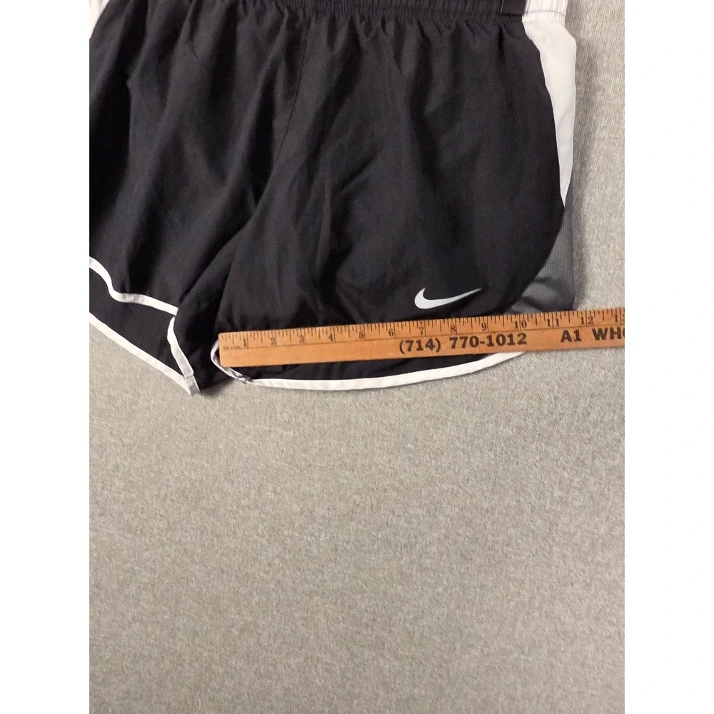 Nike Dri-FIT Tempo Running Shorts Black White Grey 849394-010 Womens Medium